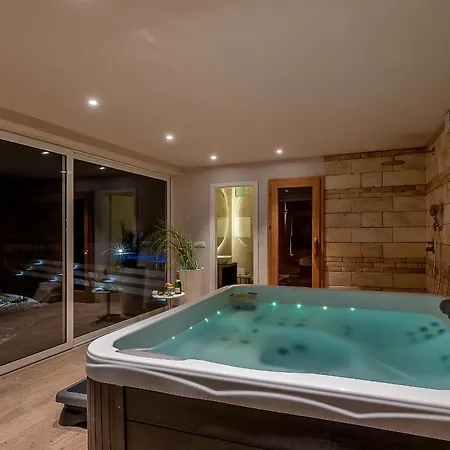 فيلة Luxury David With Swimming Pool, Sauna And Jacuzzi Pražnice